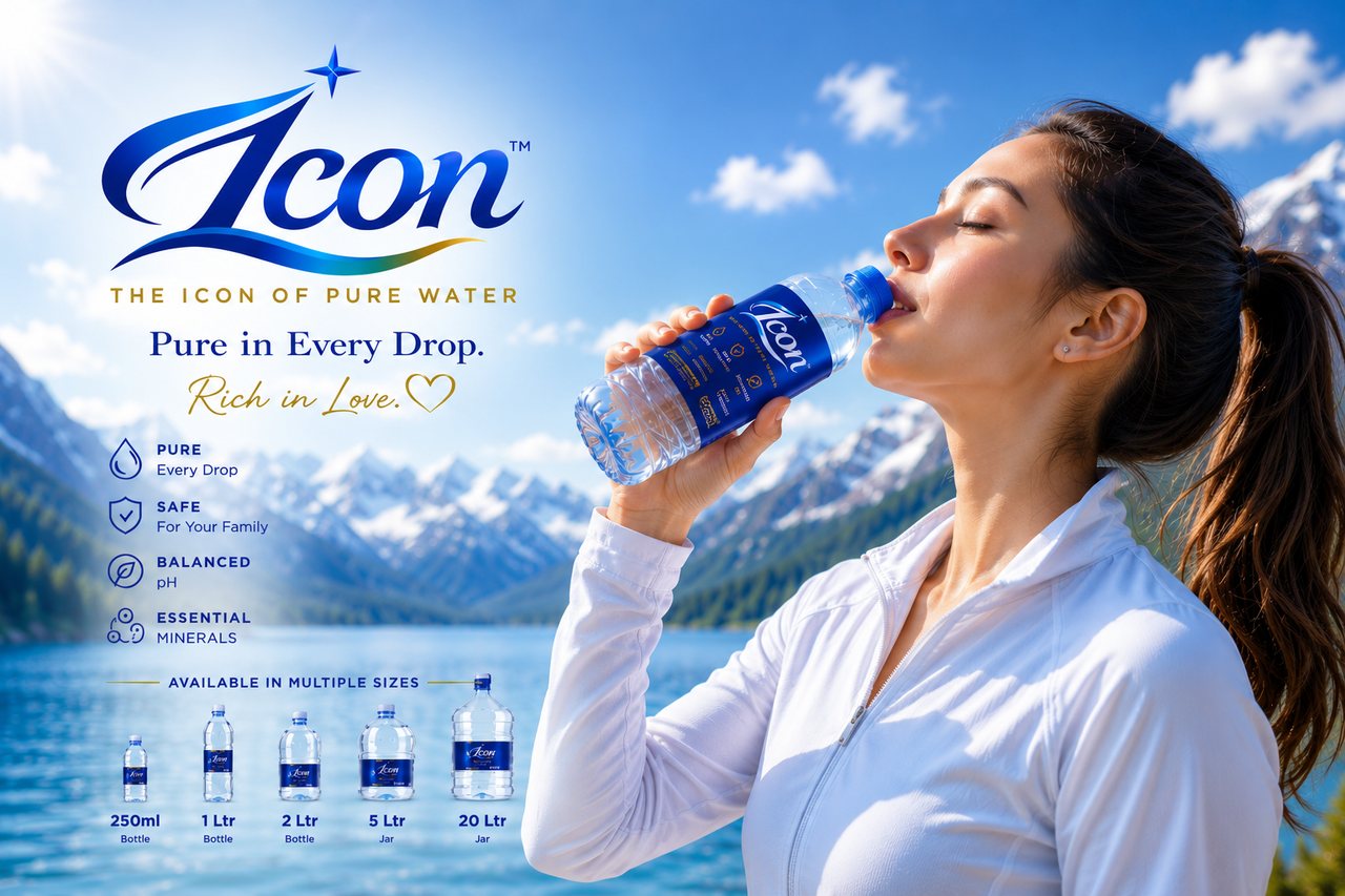 Icon Water — pure in every drop, rich in love